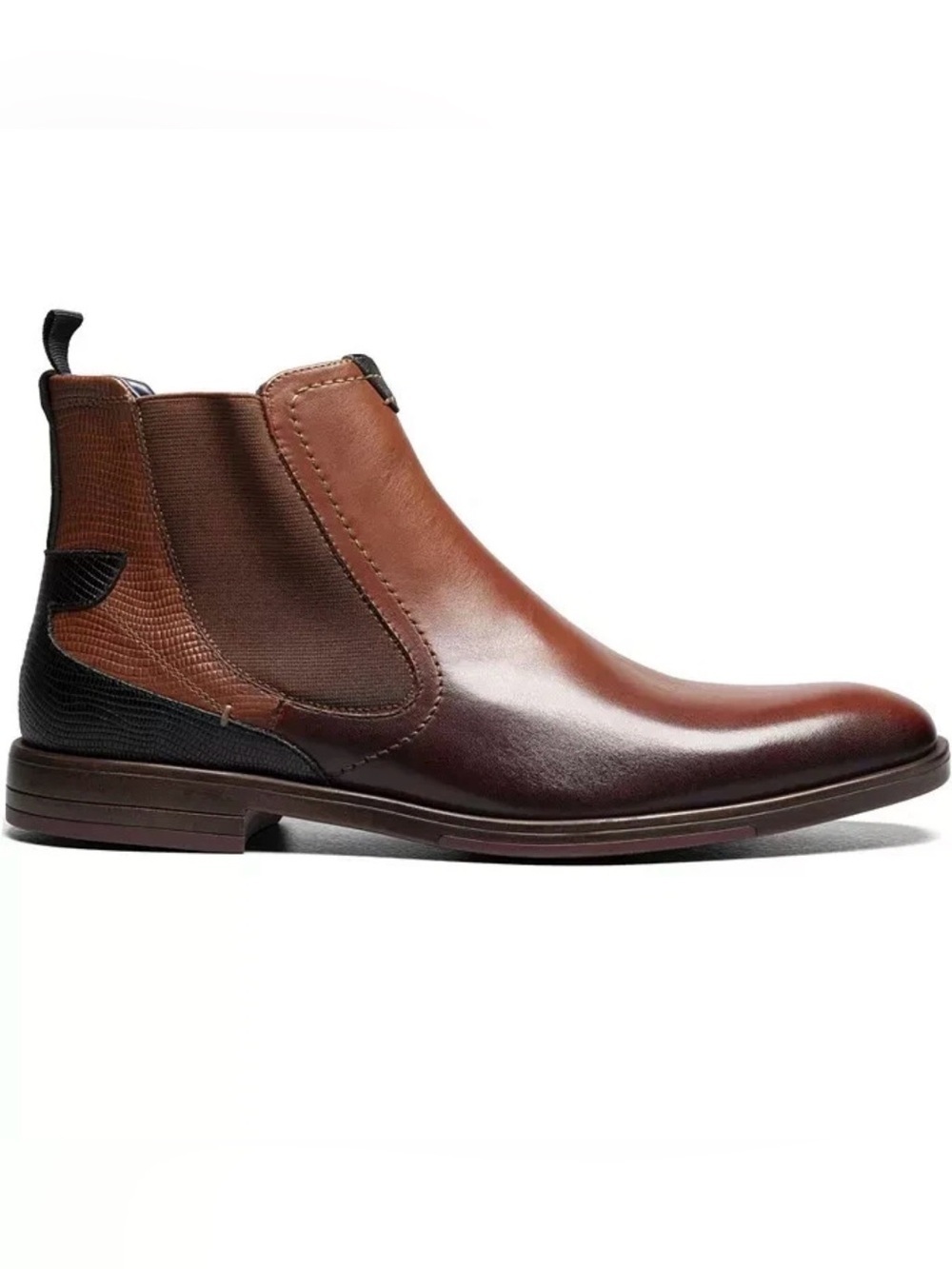 🖤🖤 Stacy Adams Men's Rayford Plain Toe Chelsea Boots 12M NWT - Picture 2 of 7